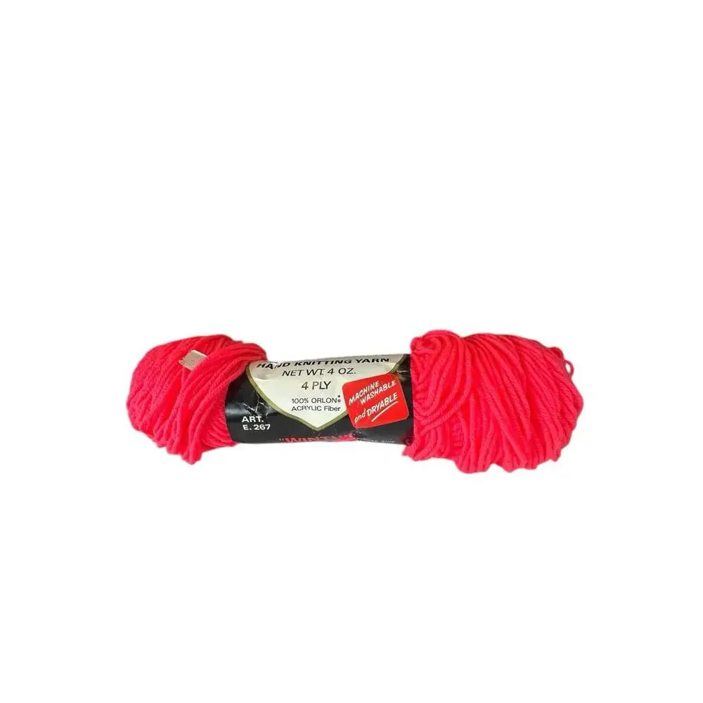 Vintage Red Heart Wintuk Orlon Acrylic Yarn - 1 Skein‎ Color Melon #900